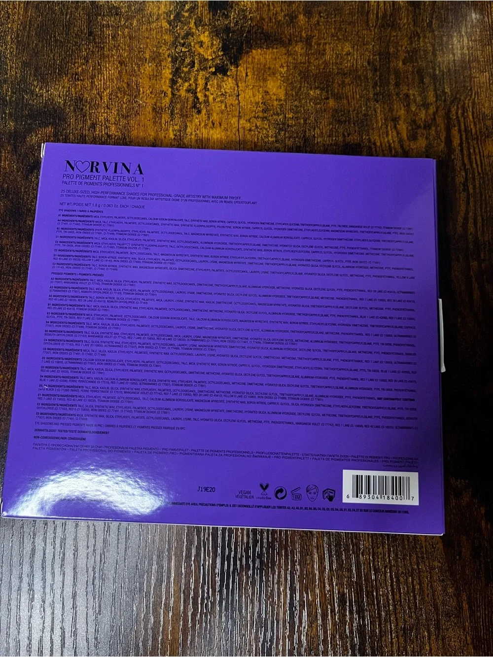 Anastasia Beverly Hills NORVINA Pro Pigment Palette Vol. 1 NEW